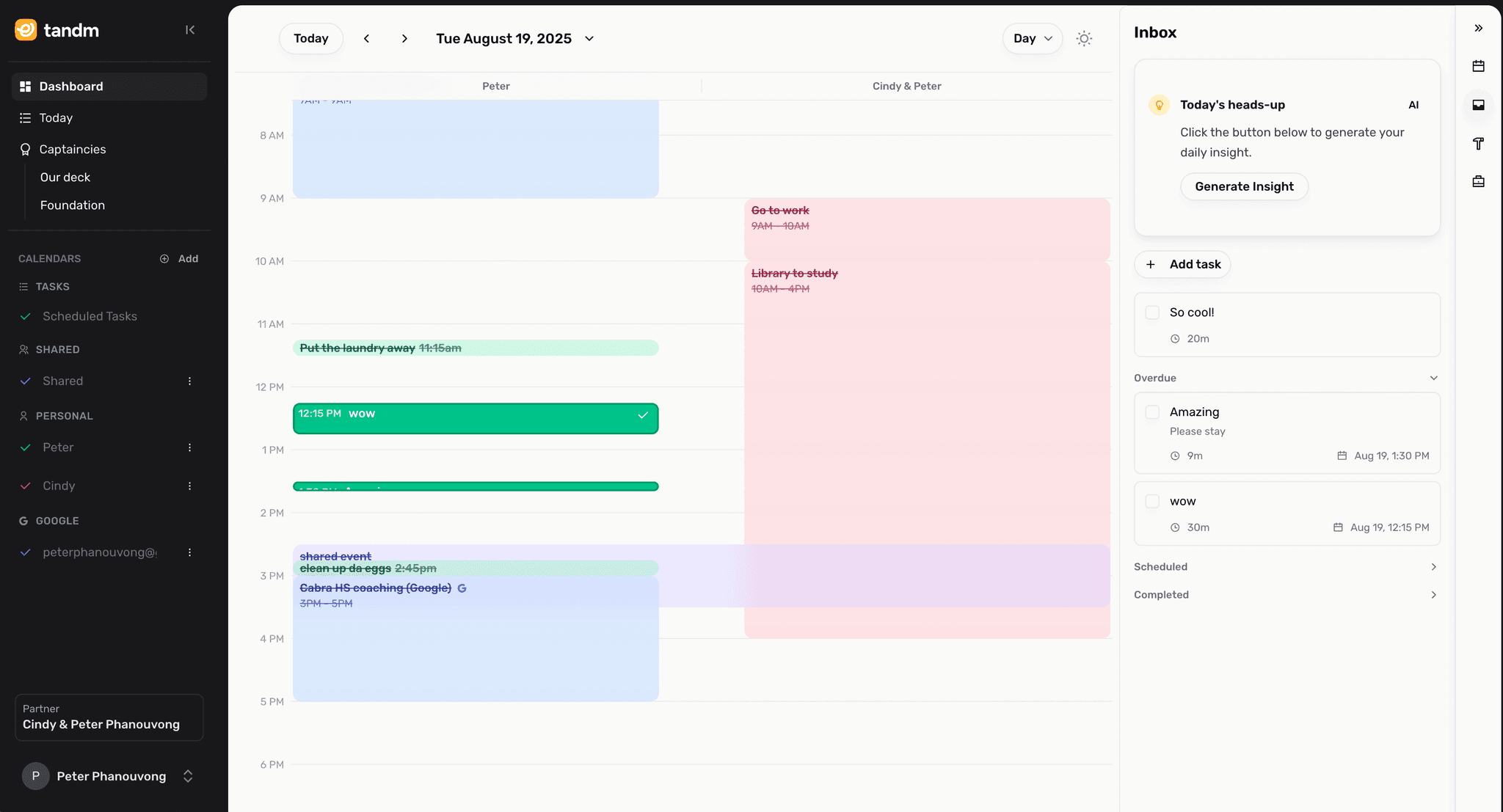 Dashboard Screenshot